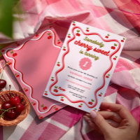Quelqu'un Cherry Sweet est 1 Invitation d'annivers