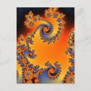 Quenched Double Spiral Postcard Postkarte