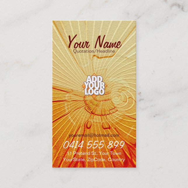 QuenchRays Business Card Visitenkarte (Vorderseite)