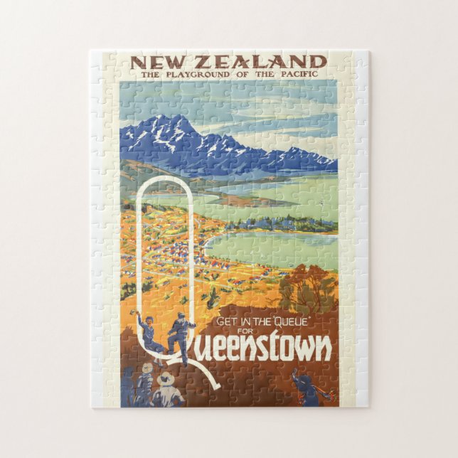 Quenstown, Neuseeland ~ Vintage Travel (Vertikal)