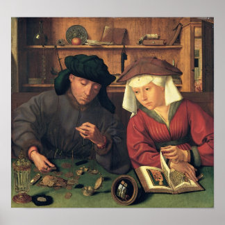 Quentin Massys - Die Geldverleiher Poster