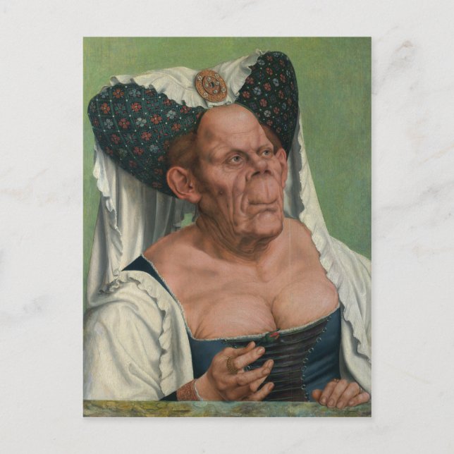 Quentin Massys, The Ugly Duchess, ca. 1525 Postkarte (Vorderseite)
