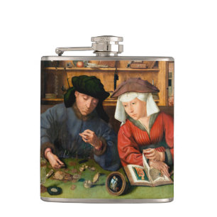 Quentin Matsys - Der Geldwechsler und seine Frau Flachmann
