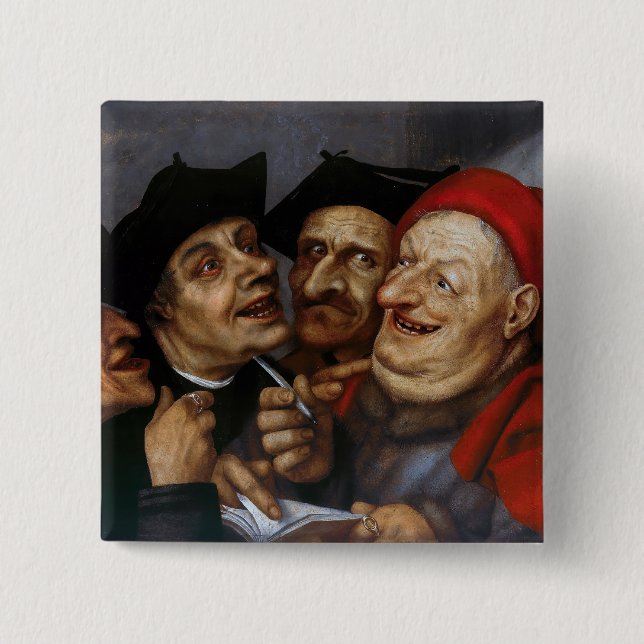 Quentin Matsys - Der Kaufvertrag Button (Vorderseite)