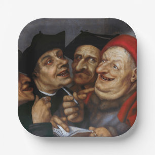 Quentin Matsys - Der Kaufvertrag Pappteller