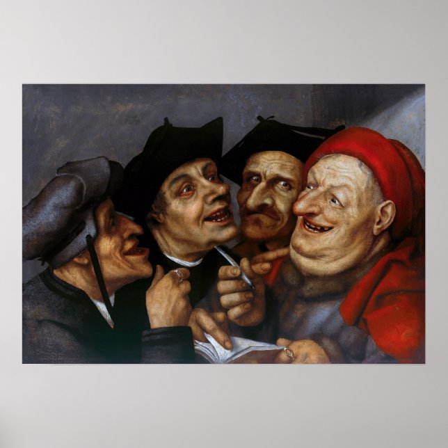 Quentin Matsys - Der Kaufvertrag Poster (Vorne)