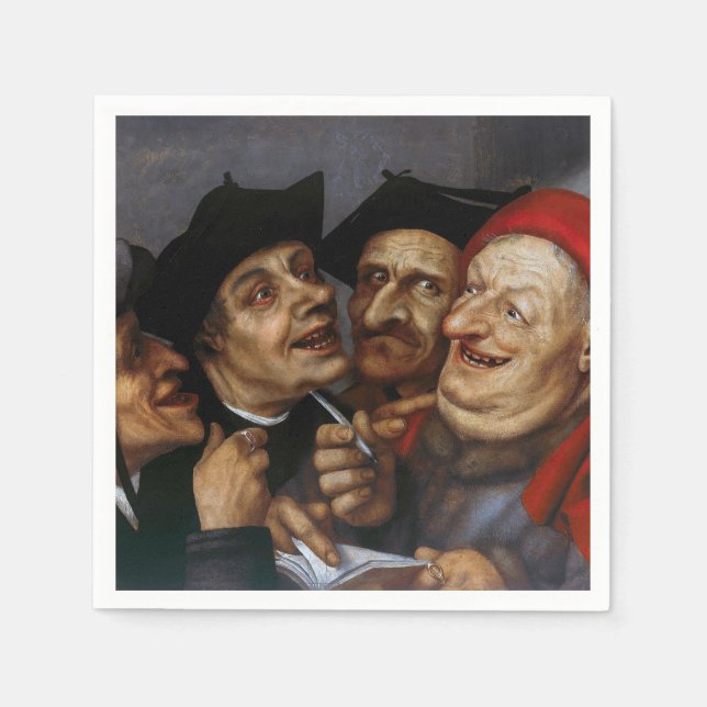 Quentin Matsys - Der Kaufvertrag Serviette (Vorderseite)