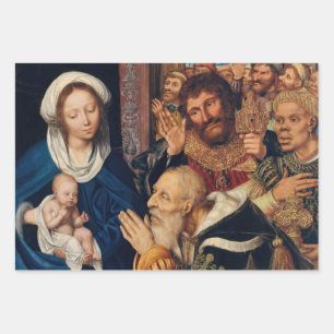 Quentin Matsys - Die Anbetung der Heiligen Drei Kö Geschenkpapier Set