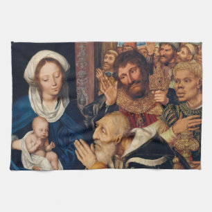Quentin Matsys - Die Anbetung der Könige Geschirrtuch