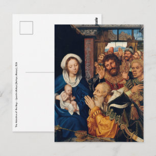 Quentin Matsys - Die Anbetung der Könige Postkarte