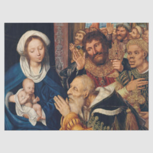 Quentin Matsys - Die Anbetung der Magier Seidenpapier