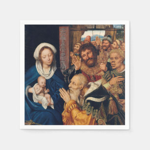 Quentin Matsys - Die Anbetung der Magier Serviette