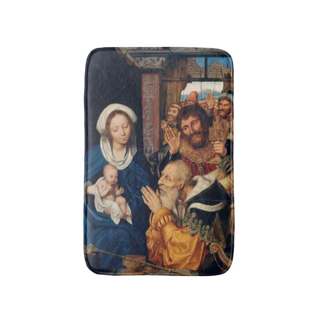 Quentin Matsys - Die Verehrung der Magi Badematte (Vorderseite Vertikal)