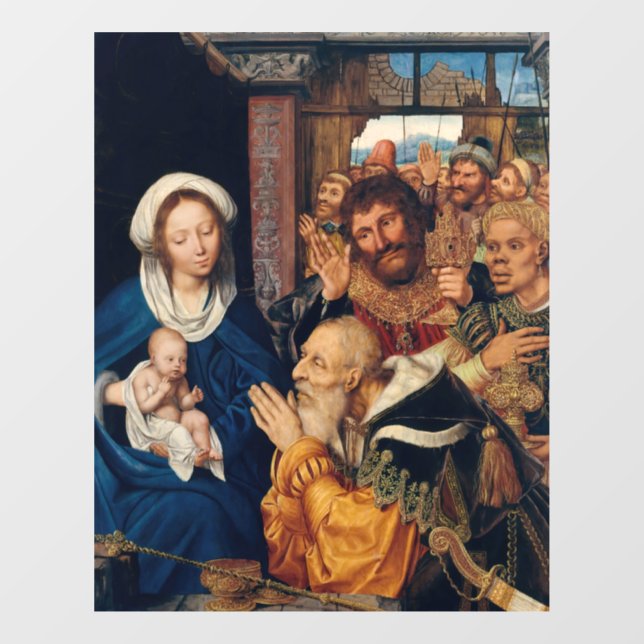Quentin Matsys - Die Verehrung der Magi Fensteraufkleber (Blatt)