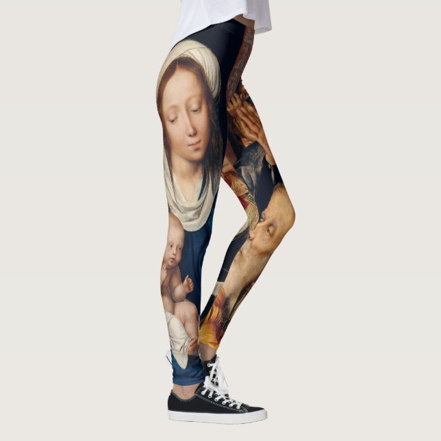 Quentin Matsys - Die Verehrung der Magi Leggings (Rechts)