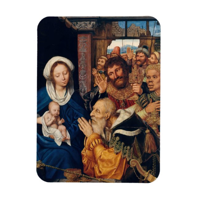Quentin Matsys - Die Verehrung der Magi Magnet (Vertikal)