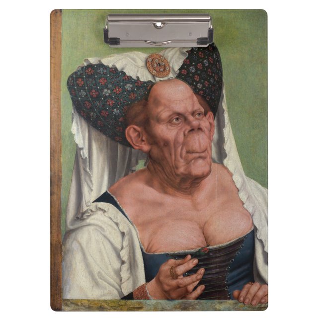 Quentin Matsys - Eine Groteske Alte Frau Klemmbrett (Vorderseite)