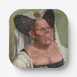 Quentin Matsys - Eine Groteske Alte Frau Pappteller