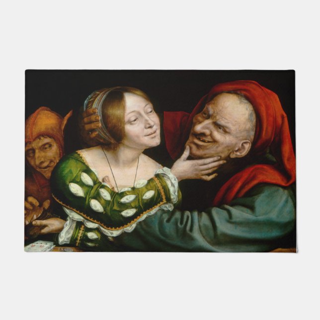 Quentin Matsys - Matched Lovers Fußmatte (Vorderseite)