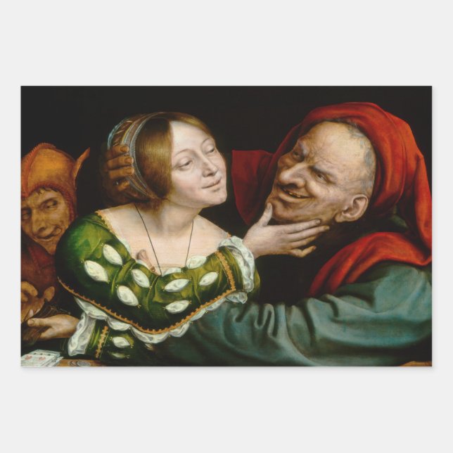 Quentin Matsys - Matched Lovers Geschenkpapier Set (Vorderseite)