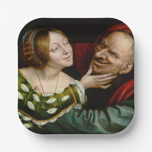 Quentin Matsys - Matched Lovers Pappteller (Vorderseite)