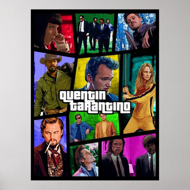 Quentin Tarantino Filme Poster (Vorne)