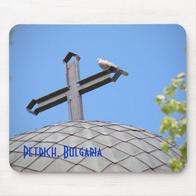 Quer- u. Tauben-Mausunterlage Mousepad (Vorne)