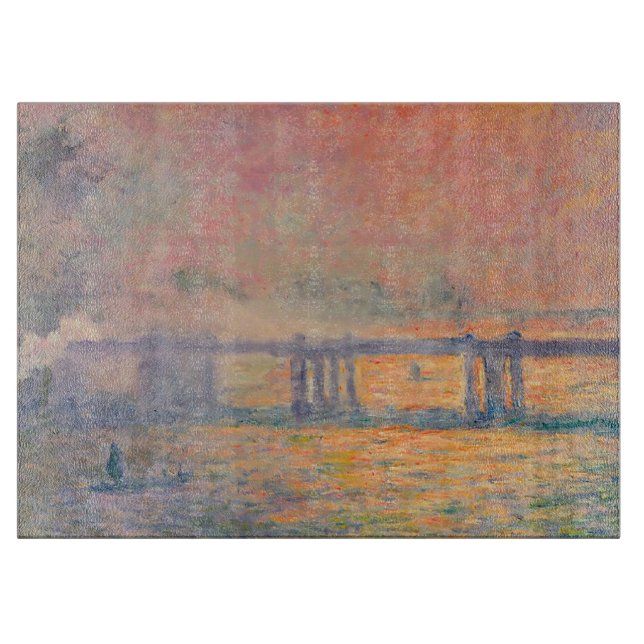 Querbrücke Claude Monets Charing Schneidebrett (Vorderseite)