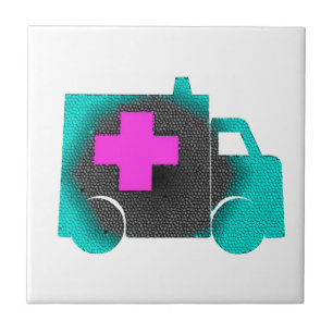 querer blauer Krankenwagenkrankenschwester emt Fliese
