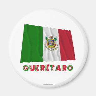 Querétaro, das nicht offizielle Flagge wellenarti Magnet