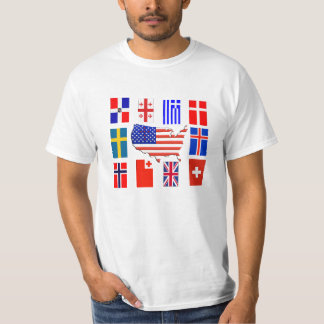 QUERflaggen AUF DER GANZEN WELT T-Shirt