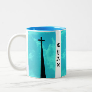 QUERnamensTasse Zweifarbige Tasse