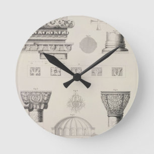Querschnitts- und Architekturdetails von Kutciuk Runde Wanduhr