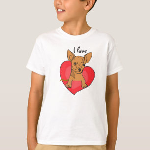 QUERSTATION, I Liebe Chihuahuas-Shirt T-Shirt