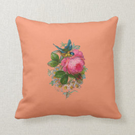 Querstich-Blumenansicht Kissen