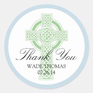 QUERtaufe, Dusche oder erste Kommunion Runder Aufkleber