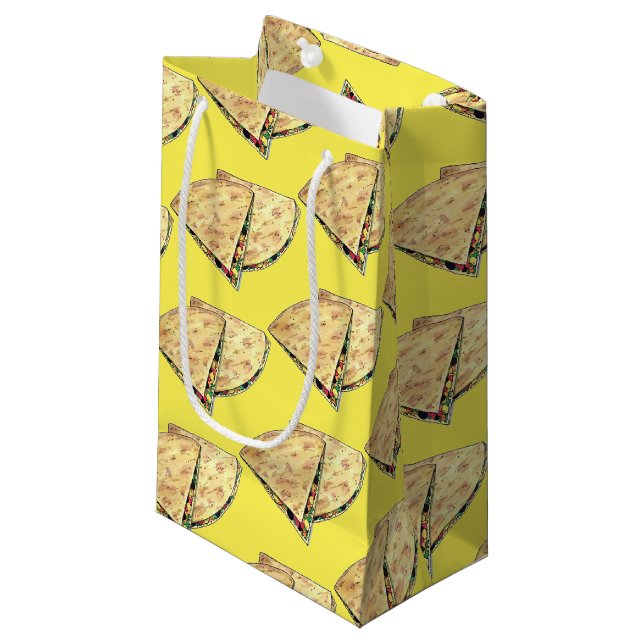 Quesadilla Mexicans Food Restaurant Appetizer Kleine Geschenktüte (Vorderseite Schrägansicht)