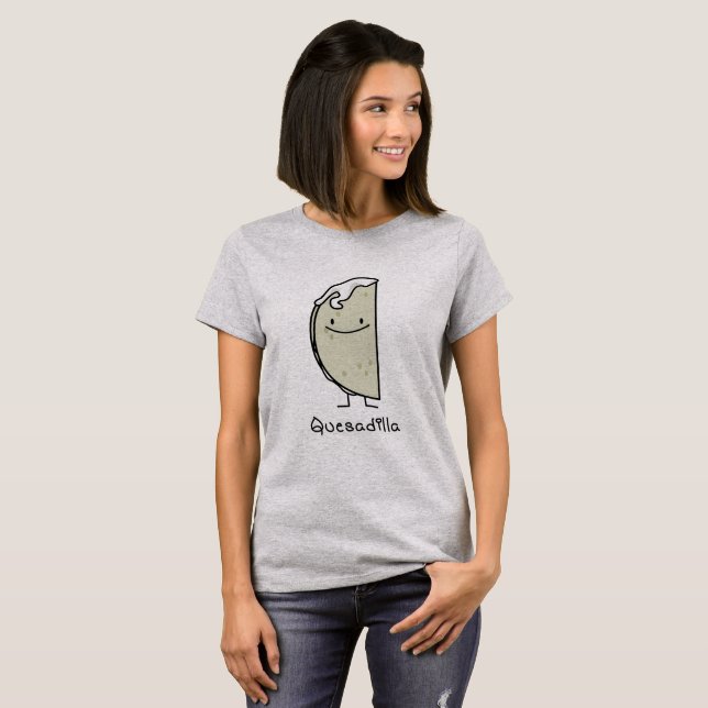 Quesadilla-Mexikaner gegrillte Tortilla mit Käse T-Shirt (Vorne ganz)