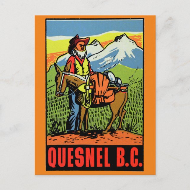 Quesnel British Columbia, Kanada Postcard Postkarte (Vorderseite)