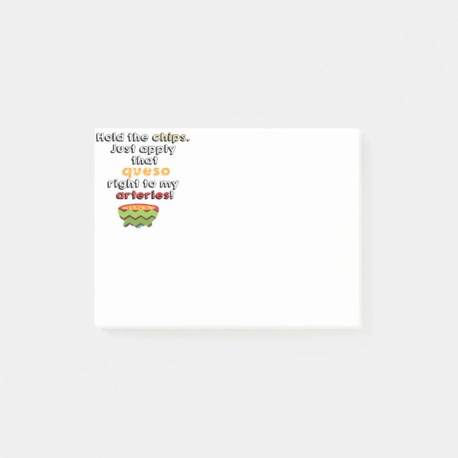 Queso Lover Post-it Klebezettel (Vorderseite)