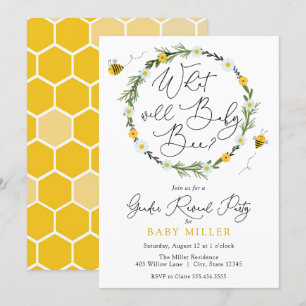 Qu'est-ce que le bébé Bee Genre Révéler Invitation