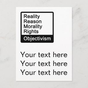 Qu'Est-Ce Que L'Objectivisme ? carte postale