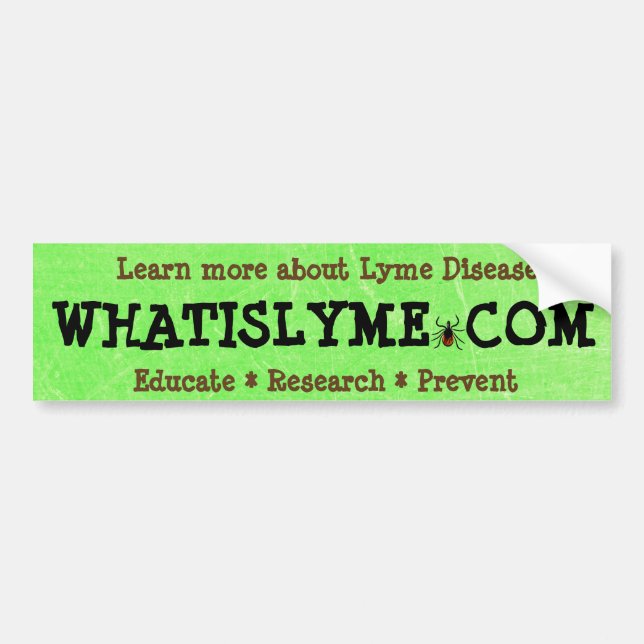 Qu'est-ce que Lyme Disease Bumper Sticker (Devant)