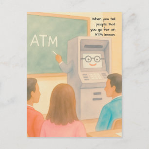 Qu'est-ce qu'un ATM ? - carte postale
