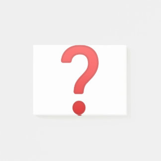 Question Mark Post-it Klebezettel