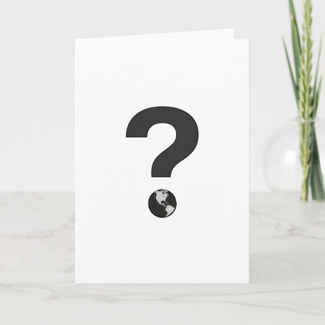 QUESTION MARKK  KARTE (Vorderseite)