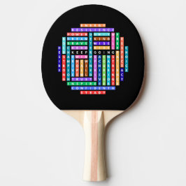 Questzirkel für Motivierend Word-Suche behalten Tischtennis Schläger
