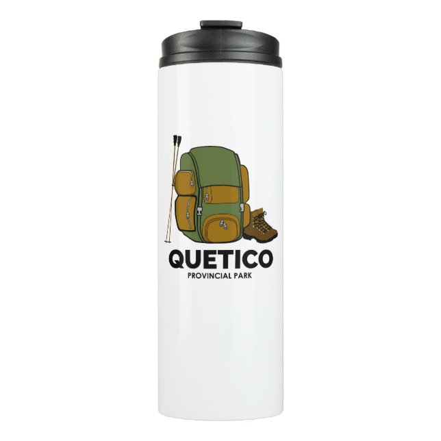 Quetico Provincial Park Backpack Thermosbecher (Vorderseite)