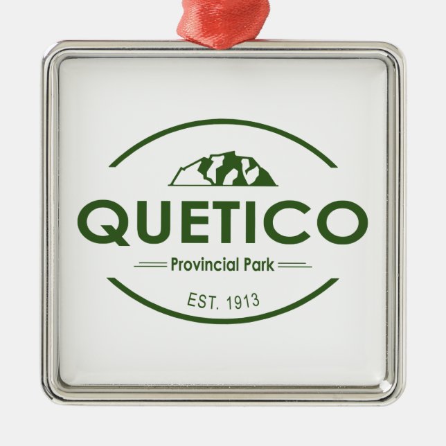 Quetico Provincial Park Ornament Aus Metall (Vorne)