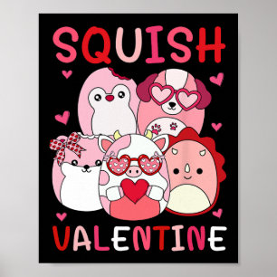 Quetsch Valentinsgruß-Geschenke für Kinder Frau Li Poster